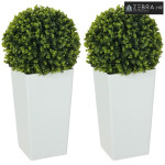 Set od 2 umjetne kuglice eukaliptusa, 65 cm umjetna biljka s UV zaštit
