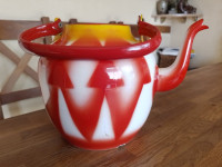 Stari veliki emailirani čajnik