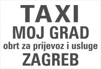 TAXI magnet sa natpisom od 20 €/par