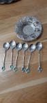 ukrasni tanjurić i ukrasne čajne žlice