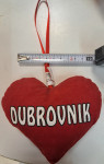Ukrasno plišano srce Dubrovnik