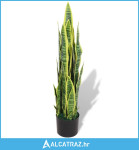 Umjetna biljka sanseverija s posudom 90 cm zelena - NOVO