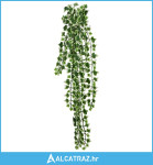 Umjetne viseće biljke 12 kom 339 listova 90 cm zeleno-bijele - NOVO