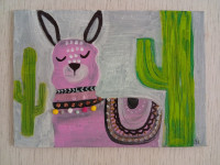 Umjetnička slika Ljama 70x40