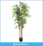 Umjetno stablo bambusa 730 listova 120 cm zeleno - NOVO