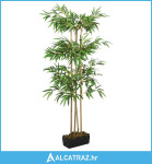 Umjetno stablo bambusa 988 listova 150 cm zeleno - NOVO