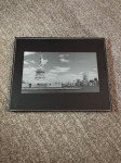 uokvirene crno bijele fotografije - New York - WTC centar (blizanci)