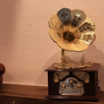 Vintage gramofonska glazbena kutija ukras