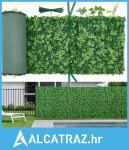 Zid od umjetnih biljaka, 4 KOMADA 61 x 243,8 cm Umjetne ploče od šimši