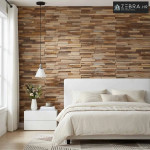 Zidne panele 10 kom. Prirodna 56 x 18 x 2 cm Čvrsto teak drvo