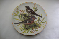 ZIDNI TANJUR PORCULAN - URSULA BRAD - PTICE PJEVICE "ZEBA"1986