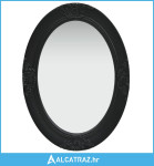 Zidno ogledalo u baroknom stilu 50 x 70 cm crno - NOVO