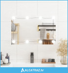 Zidno ogledalo s LED svjetlima 40x60 cm stakleno pravokutno - NOVO