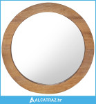 Zidno ogledalo od tikovine 60 cm okruglo - NOVO