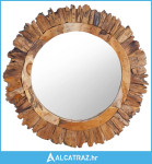 Zidno ogledalo od tikovine 60 cm okruglo - NOVO