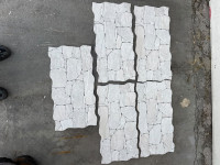 Gres porculan pločice imitacija lomljenog kamena 33,3x65, bijele