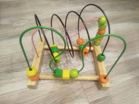 Didaktička drvena igračka – Labirint s perlicama