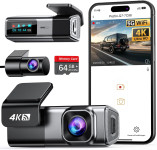 Dash Cam Car Front Rear 4K + 1080P