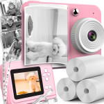 Dječja LCD instant kamera s printerom + 3 trake roza