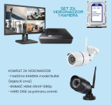 komplet za snimanje: KAMERA, SNIMAČ, HDD (sve u cijeni)