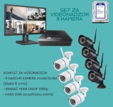 komplet za snimanje: 8 KAMERA, SNIMAČ, HDD  (sve u cijeni)