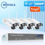 MOVOLS wireless set za videonadzor, 4 kamere 3MP + NVR, Tuya smart