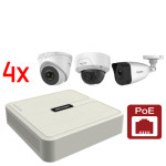 Video komplet IP POE 4 kamere 4MP