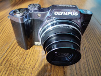 Olympus SZ-30MR Compact Digital Camera, crni, ispravan.