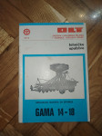 KATALOG I UPUTSTVO OLT GAMA 14 GAMA 18