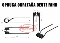 OKRETAČ SIJENA FAHR - DVOKRAKA OPRUGA ORIGINAL ! NOVO !
