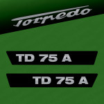 Zamjenske naljepnica za traktor Torpedo TD 75 A
