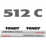 Zamjenske naljepnice za traktor Fendt Favorit 512 C Turboshift