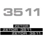 Zamjenske naljepnice za traktor Zetor 3511