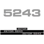 Zamjenske naljepnice za traktor Zetor 5243
