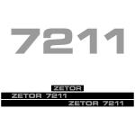 Zamjenske naljepnice za traktor Zetor 7211