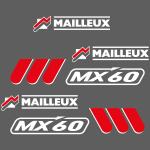 Zamjenske naljepnice za utovarivač Mailleux MX 60