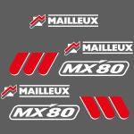Zamjenske naljepnice za utovarivač Mailleux MX 80