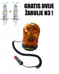 ROTIRKA MAGNETNA - 12 / 24 V - SA ŽARULJAMA H1 12 + 24 V ! LAMPA !