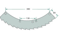 Nož silokombajna desni, Kemper M 6008, 330, 345, 360, 375, LCA78230