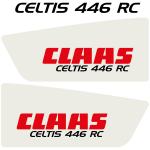 Zamjenske naljepnice za traktor Claas CELTIS 446 RC