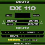 Zamjenske naljepnice za traktor Deutz DX 110