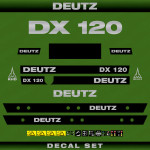 Zamjenske naljepnice za traktor Deutz Fahr DX 120