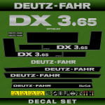 Zamjenske naljepnice za traktor Deutz Fahr DX 3.65