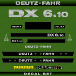 Zamjenske naljepnice za traktor Deutz Fahr DX 6.10
