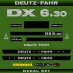 Zamjenske naljepnice za traktor Deutz Fahr DX 6.30