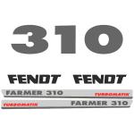 Zamjenske naljepnice za traktor Fendt Farmer 310 Turbomatik