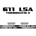 Zamjenske naljepnice za traktor Fendt Favorit 611 LSA Turbomatik