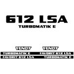 Zamjenske naljepnice za traktor Fendt Favorit 612 LSA Turbomatik