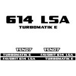 Zamjenske naljepnice za traktor Fendt Favorit 614 LSA Turbomatik