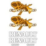 Zamjenske naljepnice za traktor Renault Ergos 100